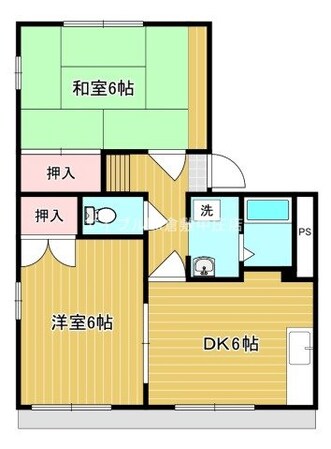 メゾン庭瀬　Ｃ棟の物件間取画像